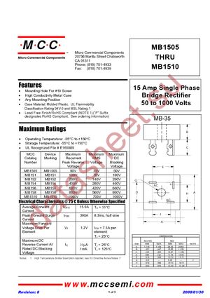 MB151-BP datasheet  